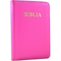 Biblie piele medie lux, roz bombon 